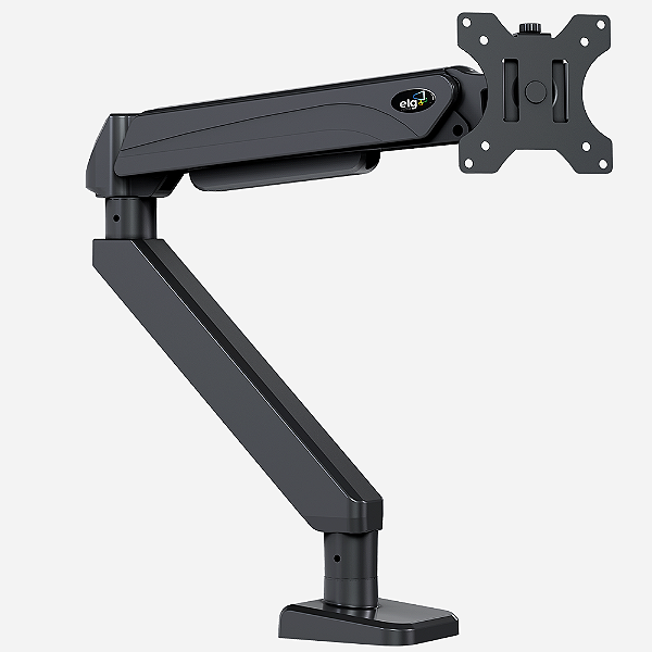 Suporte Ergonômico Articulado de Mesa com Pistão a Gás, Monitores 22" a 49", Professional Series, Preto, F100MAX, ELG