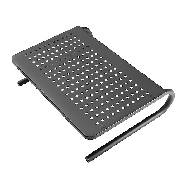 Suporte Organizador de Mesa, para Monitor até 32", Altura 10cm, Ventilado, Suporte Até 20kg, Preto, DSK02, ELG