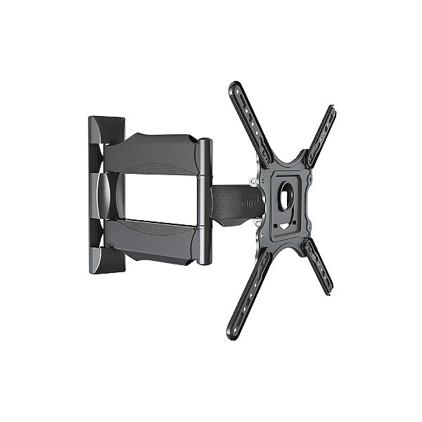 Suporte Articulado de Parede para TV, 26" a 75", Suporta até 38kg, Preto, A02V4N, ELG
