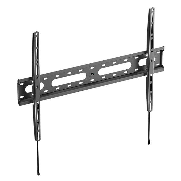 Suporte Fixo de Parede para TV, 42" a 86", Trava Automática, Nível Bolha, Suporte Até 50kg, Preto, FIX600, ELG