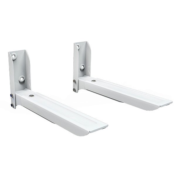 Suporte Universal para Fornos e Micro-ondas, Haste Ajustável 28,4 a 41,4 cm, Suporte Até 30 kg, Branco, MW05WH, ELG
