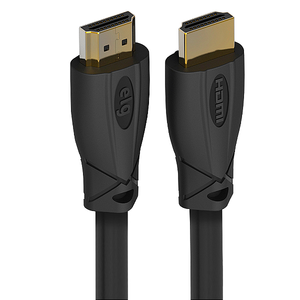 Cabo HDMI 2.1, Ultra HD 8K, 144Hz, 48Gbps, Conectores com Banho de Ouro, 2,5 metros, Preto, HD8K25, ELG