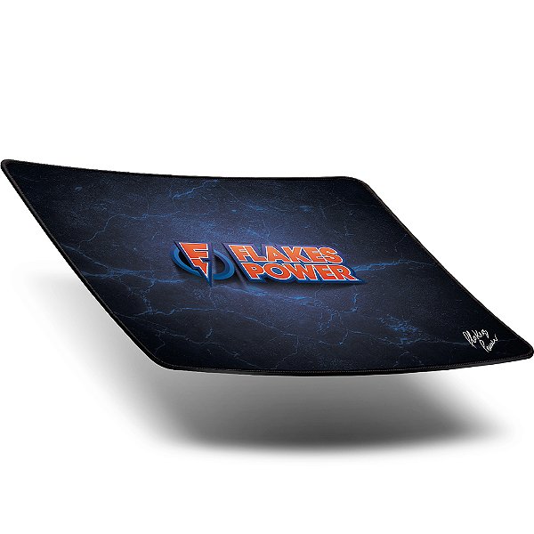 Mousepad Gamer Edição Flakes Power, 36x30cm, Base Antiderrapante, Alta Precisão, Costura Reforçada, 3mm, FLKMP001, ELG