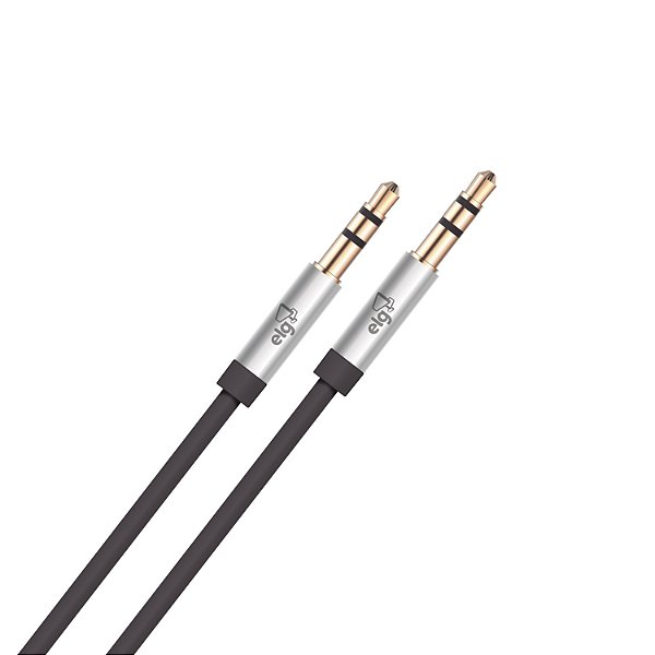 Cabo de Áudio P2 x P2 3,5mm ELG P3520HD 2m - Alta Definição com Conectores Banhados a Ouro