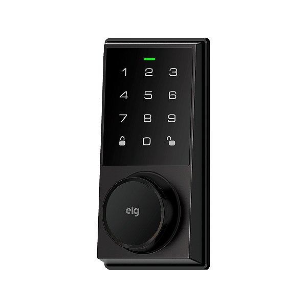 Fechadura Digital Smart Lock, Senha Numérica Touchscreen, IP54, Até 50 Usuários, Preto, SCFD100PR, ELG