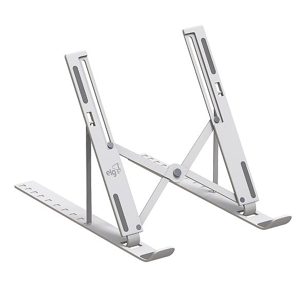 Suporte de Mesa Portátil para Notebook 10" a 17,3", 10 Níveis de Altura, Branco, NTB8520W, ELG