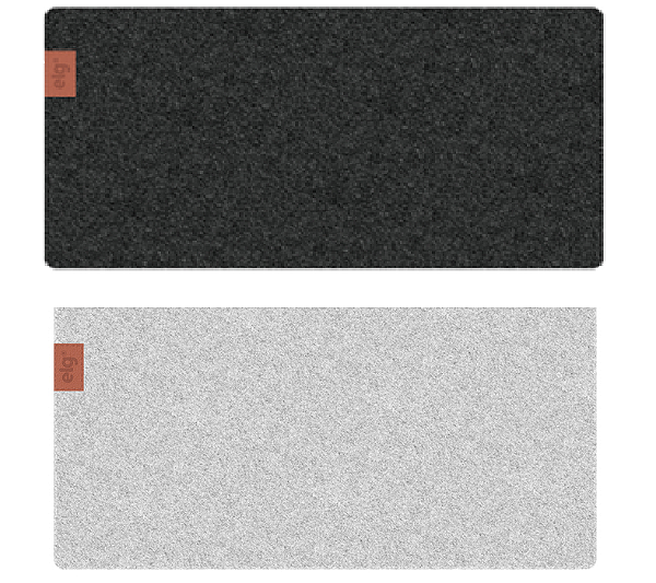 Mousepad Essential Office, Feltro 60x30cm, Com Porta Copo, Antiderrapante, Bordas Costuradas,