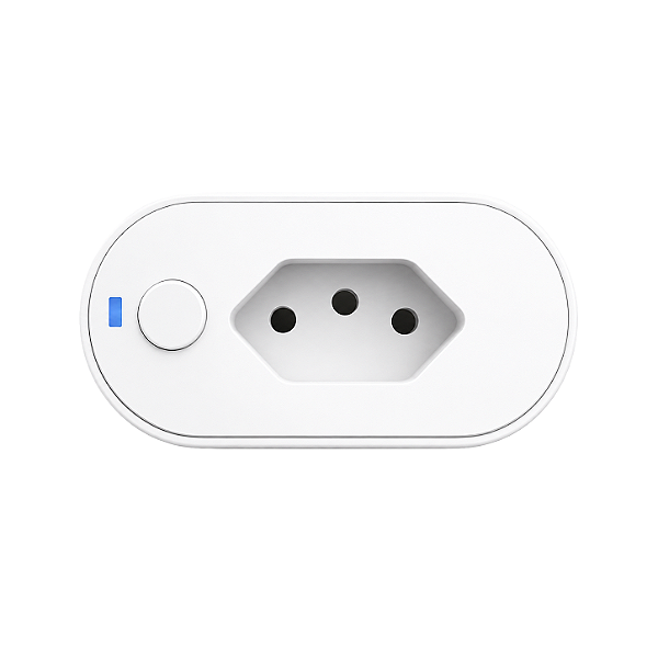 Plugue de Tomada Inteligente Wi-Fi, 10A Bivolt, Compatível com Alexa e Google, Monitoramento de Consumo, Branco, SHPT400, ELG