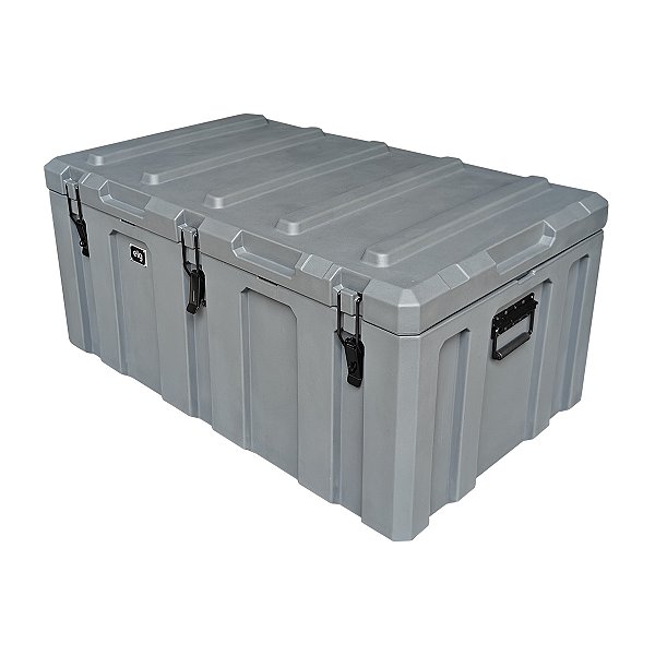 Caixa de Ferramentas Rotomoldada 160 Litros ELG, Alta Resistência, Travas de Aço, Cinza - HB160GR
