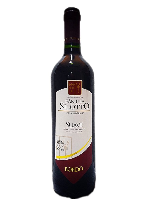 Vinho Tinto Suave Bordô - Família Silotto