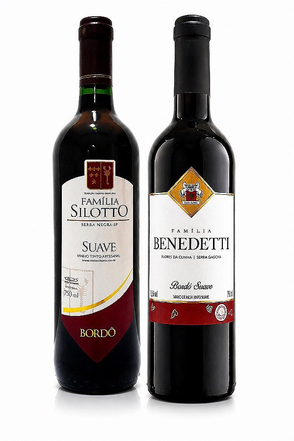 kit vinho suave tinto de mesa