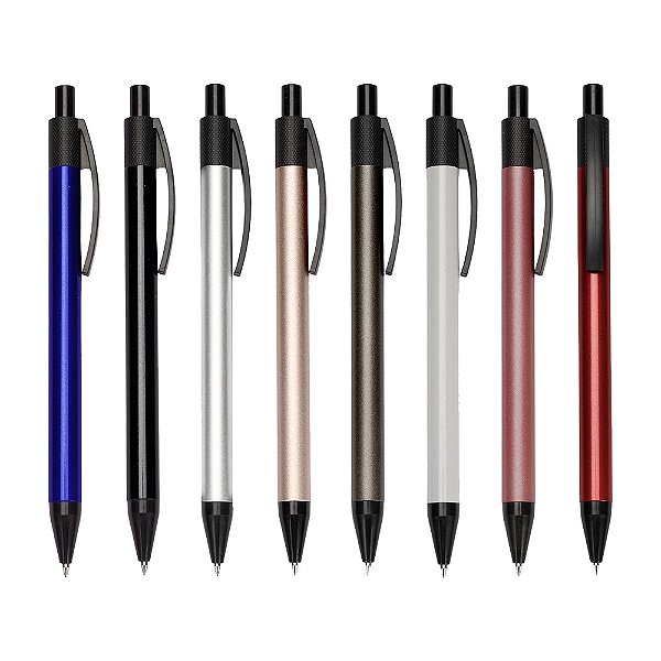 Caneta Metal Clip esferográfica azul de 1.0mm