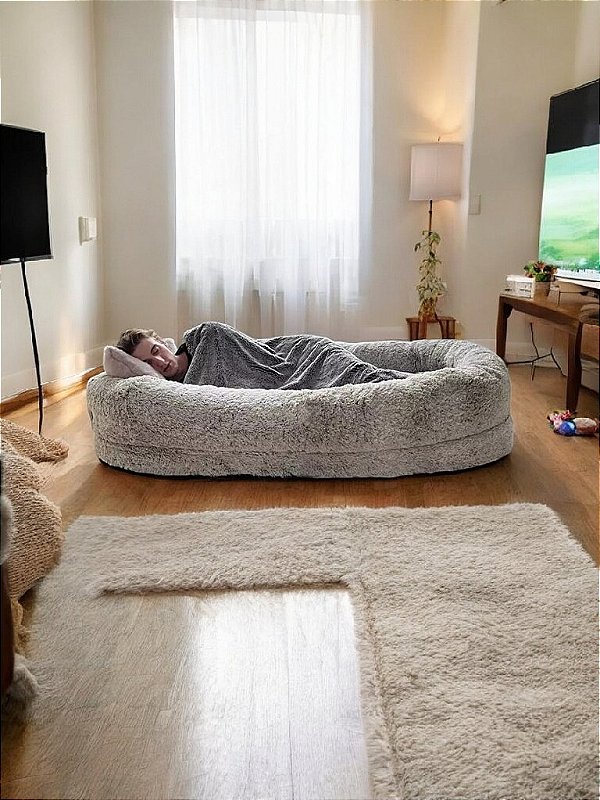 PUFF NINHO M CAMA PORTATIL PARA AREA DE DESCANSO SOFÁ BERÇO