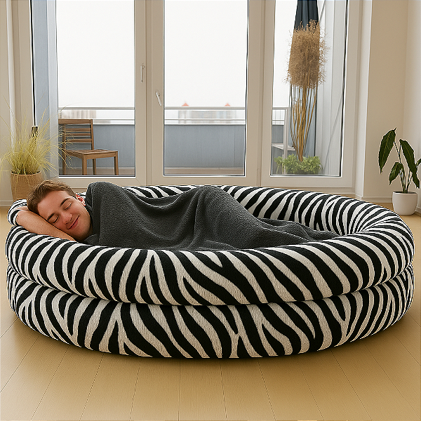 PUFF NINHO M  ESTAMPADO CAMA PORTATIL PARA AREA DE DESCANSO SOFÁ BERÇO