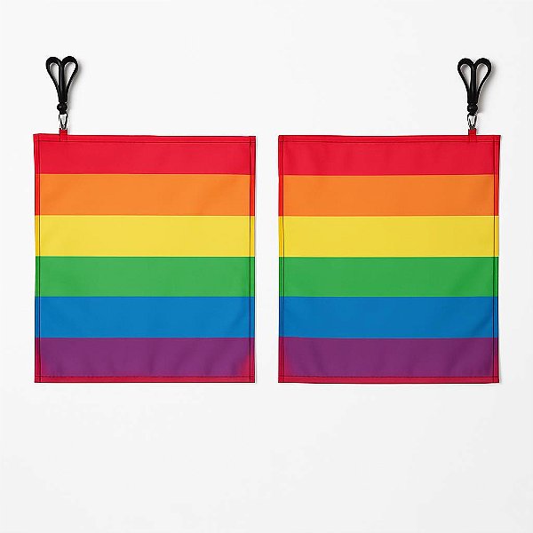 SWING FLAG ARCO-ÍRIS QUADRADA - 1 PAR (Edição Carnaval)