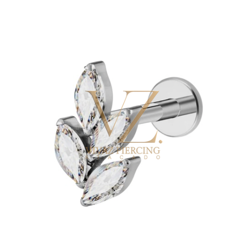 Piercing Titânio Labret Ramo 1.2x8
