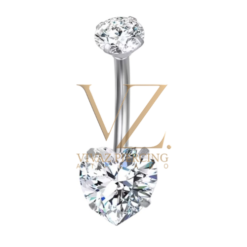 Umbigo Coração Titânio G 1.6x10