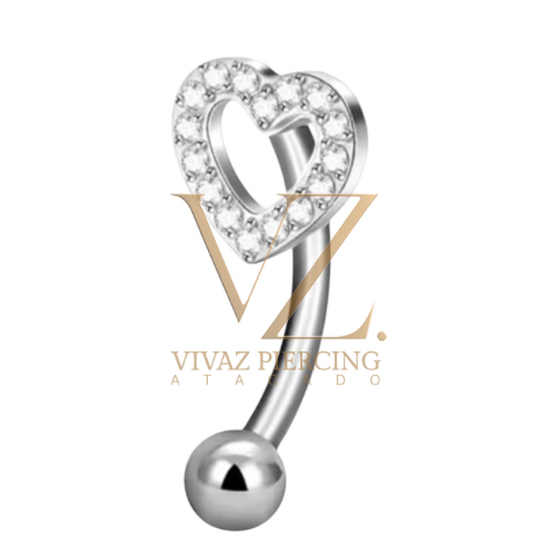 Microbell Titânio Coração curvo 1.2x10