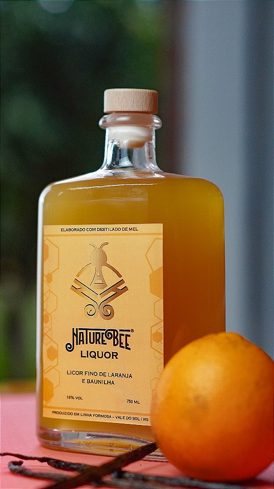 Nature Bee Liquor - Mel, Laranja e baunilha