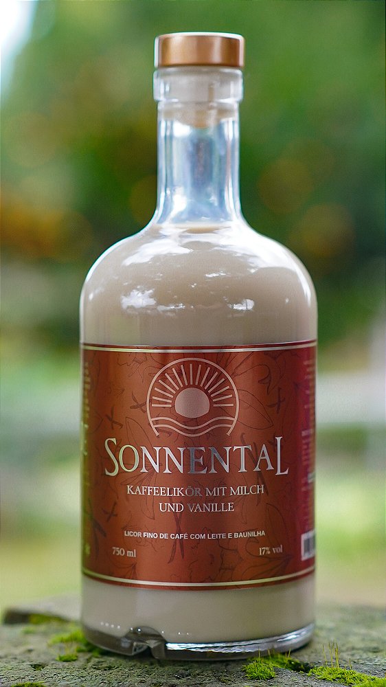 SONNENTAL KAFFEELIKÖR MIT MILCH UND VANILLE - Licor fino de café com leite e baunilha 750ml