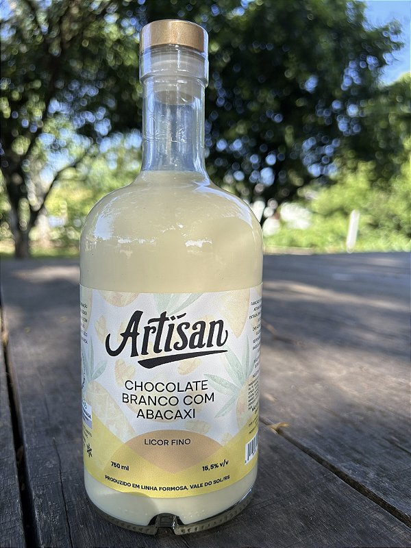 Artisan Licor Fino de Chocolate Branco com Abacaxi 750ml