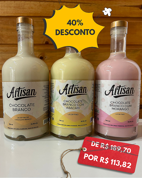 Kit 03 Licores Artisan 750ml
