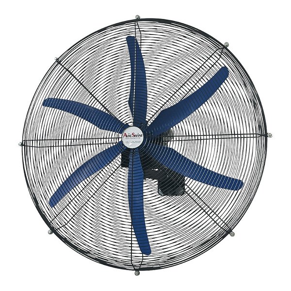 VENTILADOR INDUSTRIAL GG36' (1M) PRETO 6 PÁS AZUL MOTOR MERCOSUL 0.5CV TRIFASICO NR13
