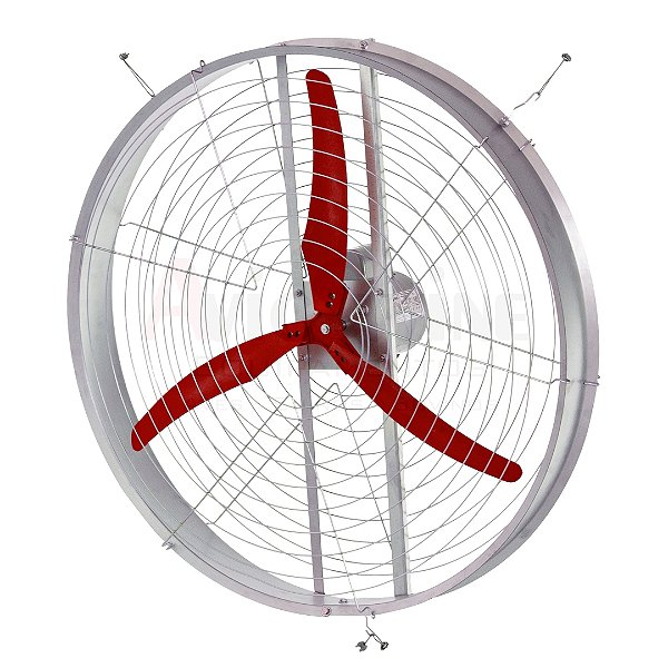 VENTILADOR INDUSTRIAL AG36' (1M) 3 PÁS VERMELHA MOTOR WEG 0.5CV TRIFÁSICO