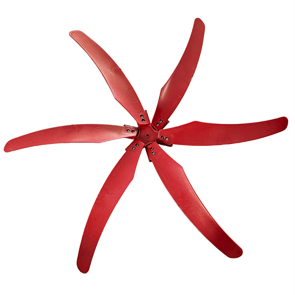 CJ HÉLICE C/6 PÁS VENTILADOR 36' VERMELHA