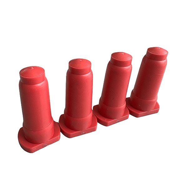 BICO VERMELHO P/ BALDE ALIMENTADOR BEZERROS BASPAN C/4UN