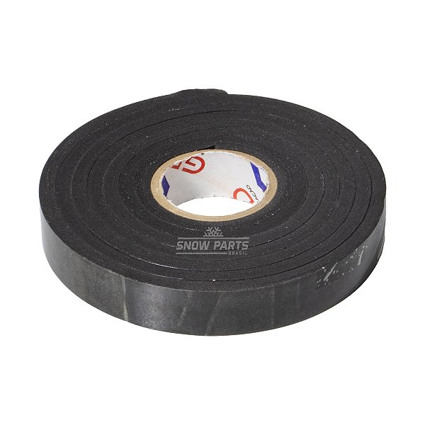 Fita Vedação de Eva Auto Colante Cor Preta 19mm x 5mm x 2m