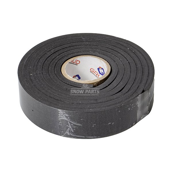 Fita Vedação de Eva Auto Colante Cor Preta 30mm x 5mm x 2m