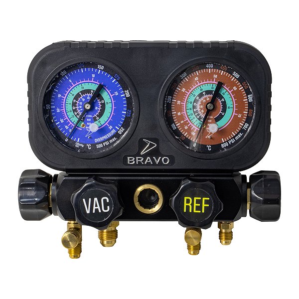 Manômetro para Refrigeração 4 Vias MG4W - Bravo