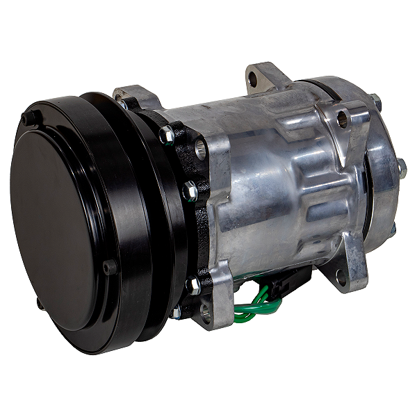 Compressor Ar Condicionado Caterpillar Serie D 8 Orelha Flex Canal Maior - Sanden