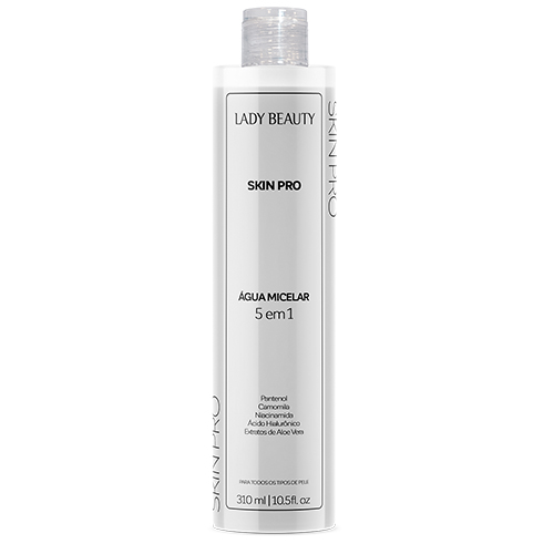 Água Micelar 5 em 1 Skin Pro 310 ml Lady Beauty