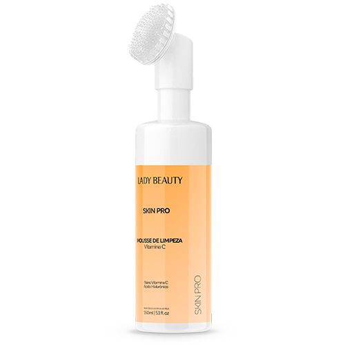 Mousse de Limpeza Vitamina C Skin Pro 150 ml Lady Beauty