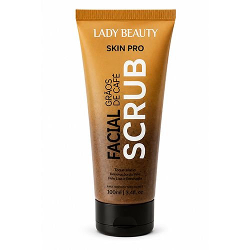 Scrub Facial Grãos de Café Skin Pro 100 ml Lady Beauty