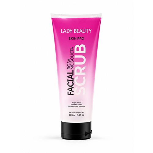 Scrub Facial Rosa Mosqueta Skin Pro 100 ml Lady Beauty