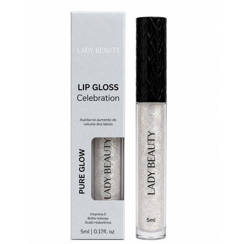 Lip Gloss Celebration Pure Glow 5 ml Lady Beauty