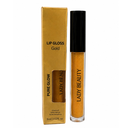 Lip Gloss Gold Pure Glow 5 ml Lady Beauty