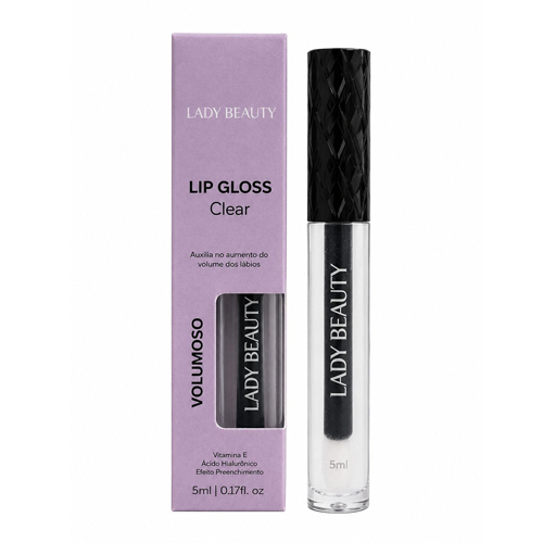 Lip Gloss Clear Volumoso 5 ml Lady Beauty