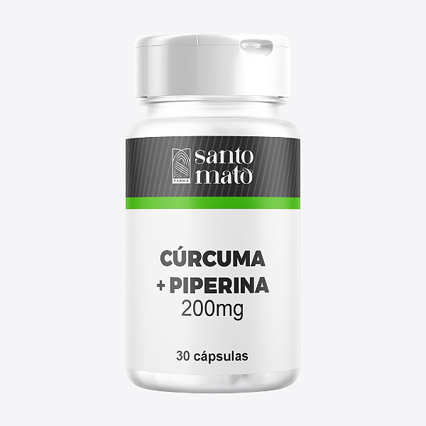 Cúrcuma + Piperina 200mg - 30 cápsulas