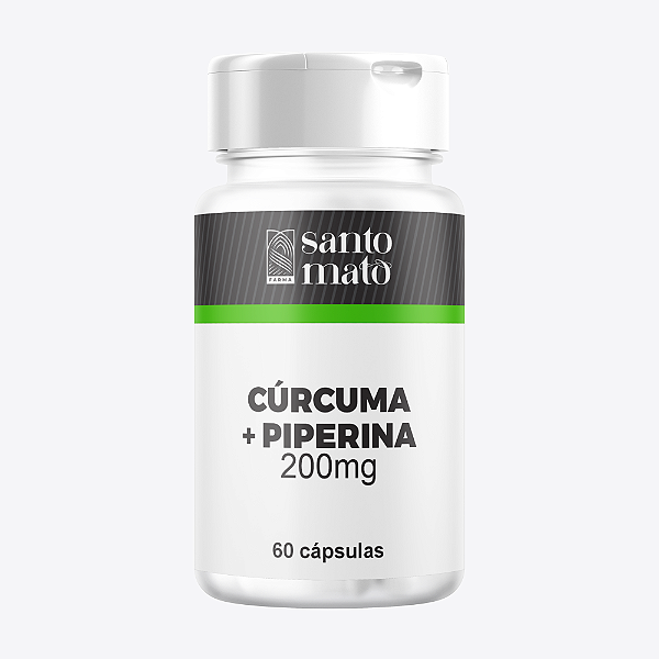 Cúrcuma + Piperina 200mg - 60 cápsulas
