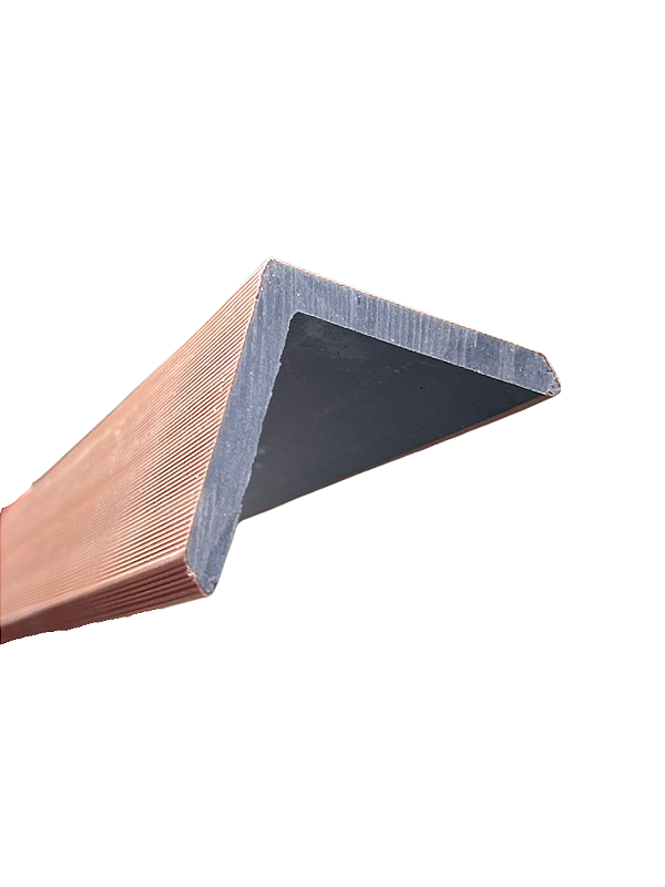 Cantoneira para Painel Ripado Externo em WPC Cor Teca Madeira Ecológica