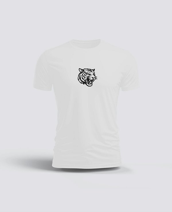 Camiseta Alta Performance Dryfit Masculina Branca Treino, Corrida e Conforto - Tiger Club