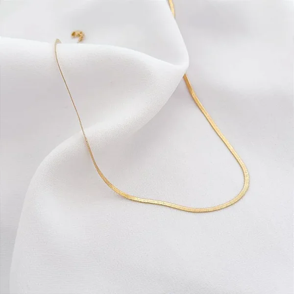 PULSEIRA DUPLA FITA 2.5MM EM OURO 18K