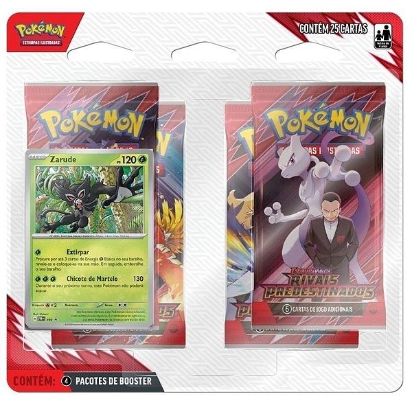 Blister Pokemon Quadruplo Ev10 Rivais Predestinados Zarude