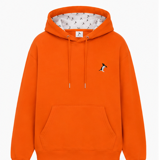 Blusa de moletom Sleepinguim Laranja Neon