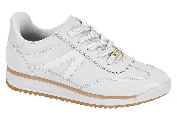 Tenis Jogging Vizzano Com Cadarço Detalhe Recortes Solado Antiderrapante Branco