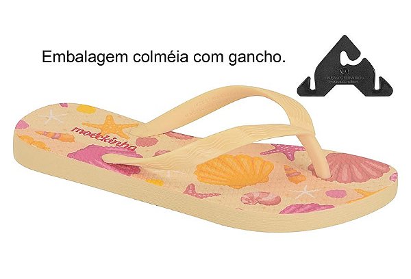 Chinelo Infantil Molekinha Confortavel Casual Amarelo